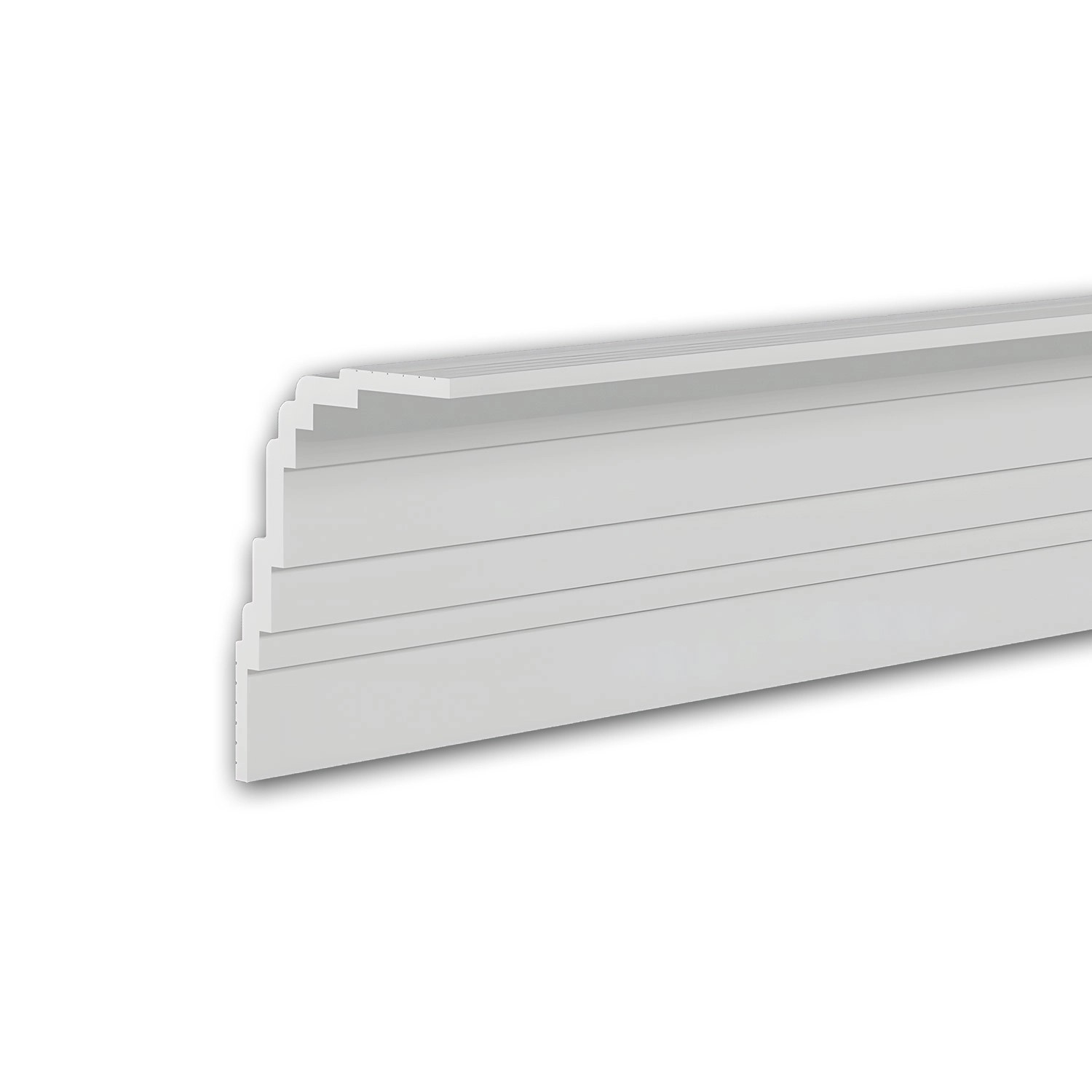 PROFHOME 650802 Eckleiste Deckenleiste Zierleiste Stuckleiste 2 m 200 cm x 12 cm x 15,9 cm Weiß