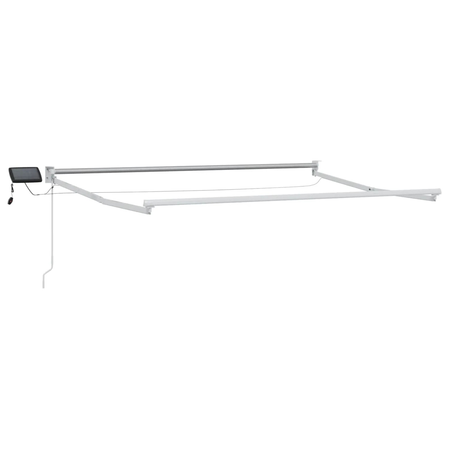 vidaXL Elektrisches Markisenrahmen Weiß 3 x 2 m Aluminium 42024192
