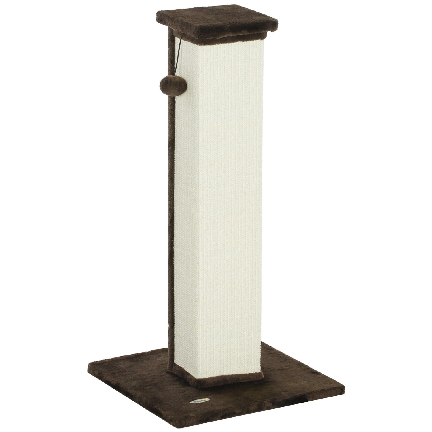 PawHut Kratzbaum Spanplatte Sisal 41 x 41 x 81 cm Braun