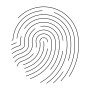Symbol für Anti-Fingerprint-Oberfläche bei Impuls Küchen Küchenzeile in Grafit.