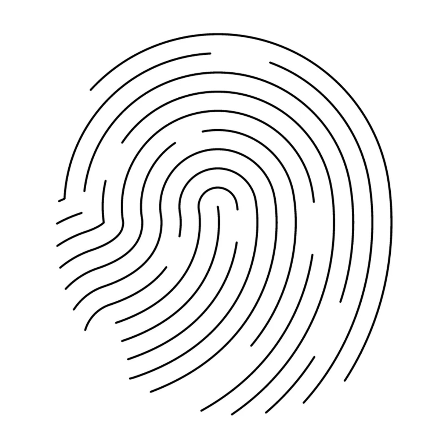 Symbol für Anti-Fingerprint-Oberfläche bei Impuls Küchen Küchenzeile in Grafit.