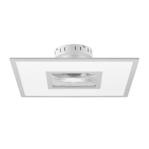 Lindby LED Deckenventilator mit Lampe Romea 9956118 Dimmbar Leselampe Modern in Alu 1-flammig Wohnzimmerleuchte
