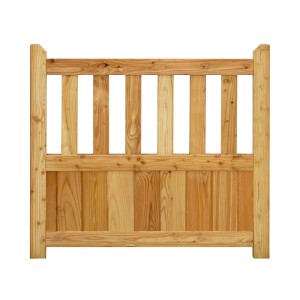 GartenLand Tor Vorgartenzaun GRAZ Gerade 100x90 cm Holzzaun Lärche PEFC