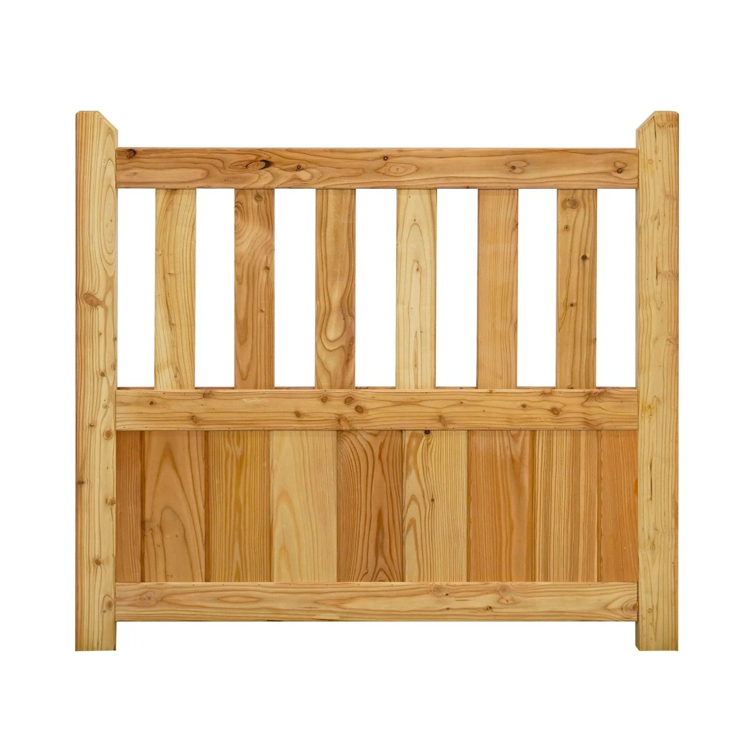 GartenLand Tor Vorgartenzaun GRAZ Gerade 100x90 cm Holzzaun Lärche PEFC