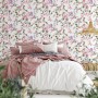 Marburg Vliestapete Flora 2 mit floralem Muster in Natur Weiß-Grün im Schlafzimmer.
