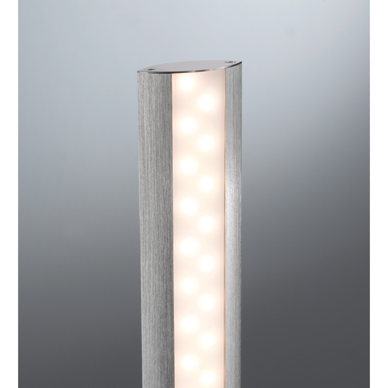 Moderne Fischer & Honsel LED-Stehleuchte Beat TW aus Aluminium, dimmbar und mit einstellbarer Farbtemperatur.