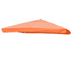 Terracottafarbener MCW Ersatzbezug für Sonnenschirm, 3,5x3,5m mit Flap.