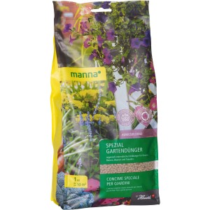 Manna Spezial Gartendünger 1 kg für Gemüse, Blumen und Stauden.