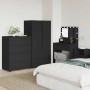 vidaXL Stauraumschränke, 2 Stk., schwarz, Holzwerkstoff, für Wohnzimmer oder Schlafzimmer.