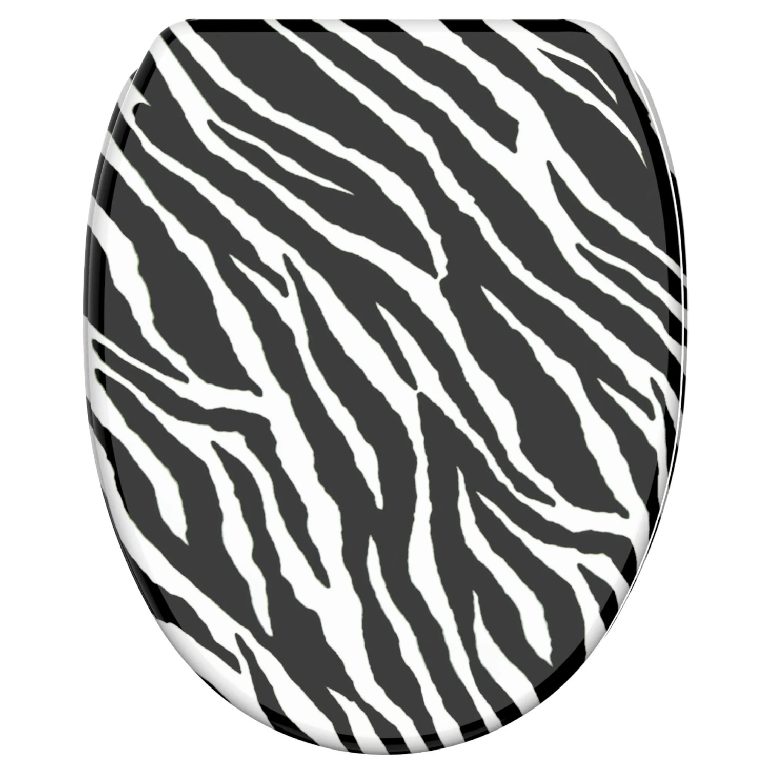 SANILO WC Sitz mit Absenkautomatik Top Fix Zebra