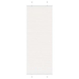 Weißes Plissee 70x200 cm aus Polyester für Fenster. Modernes Design, Sicht- und Sonnenschutz.
