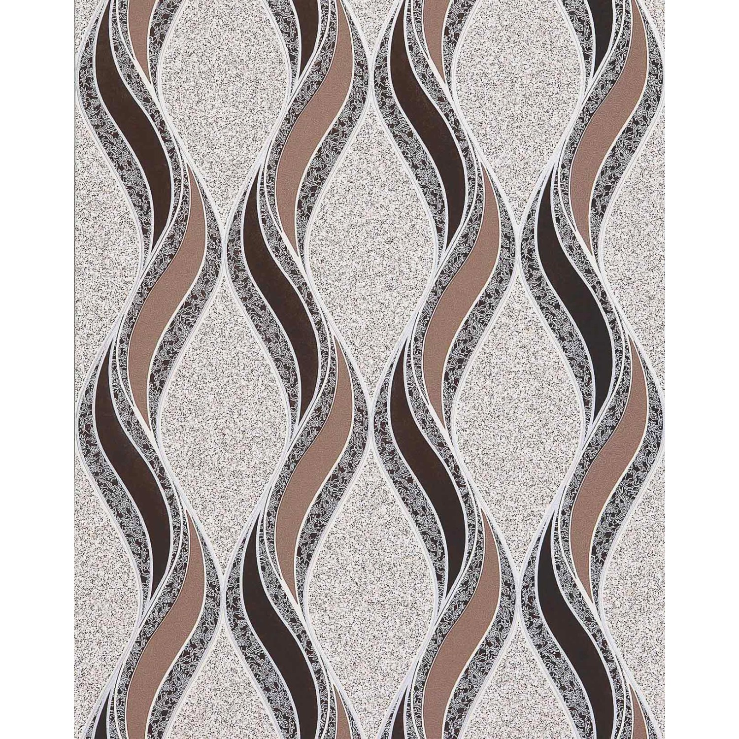 EDEM 1025-13 Tapete geschwungene Linien Ornamente Beige Braun Silber 10,05 günstig online kaufen
