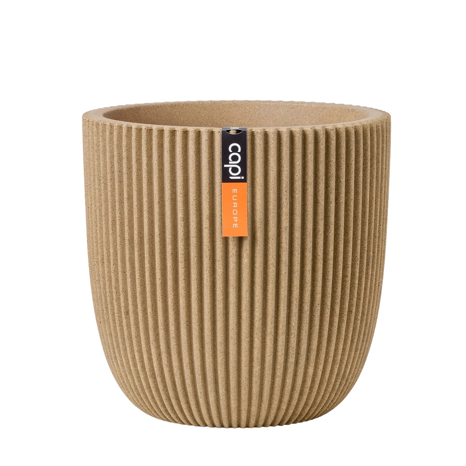 Capi Europe Blumentopf Kugel Groove NL Ø 43 cm x 41 cm Beige