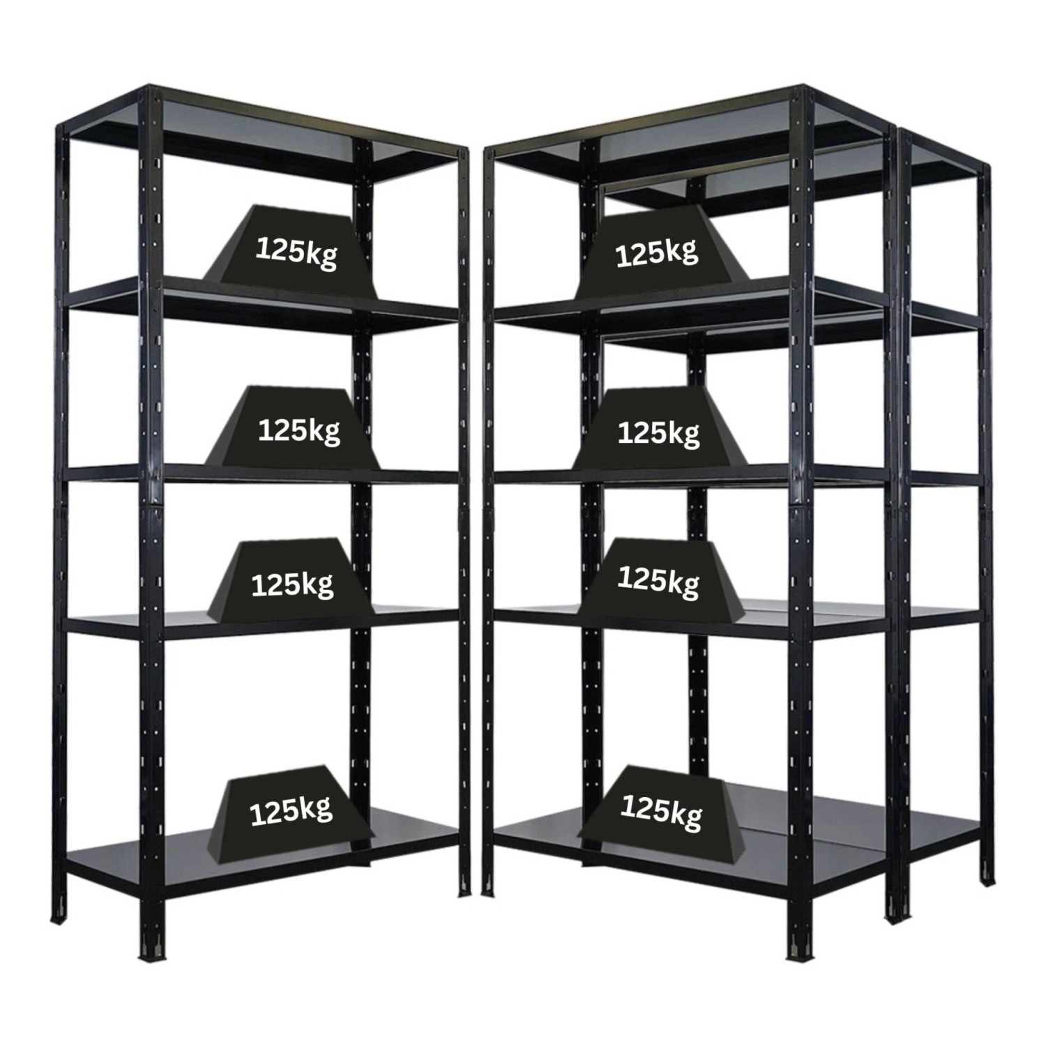 PROREGAL Mega Deal 3x Schwerlastregal Ares HxBxT 180x90x40cm Fachlast 125 k günstig online kaufen