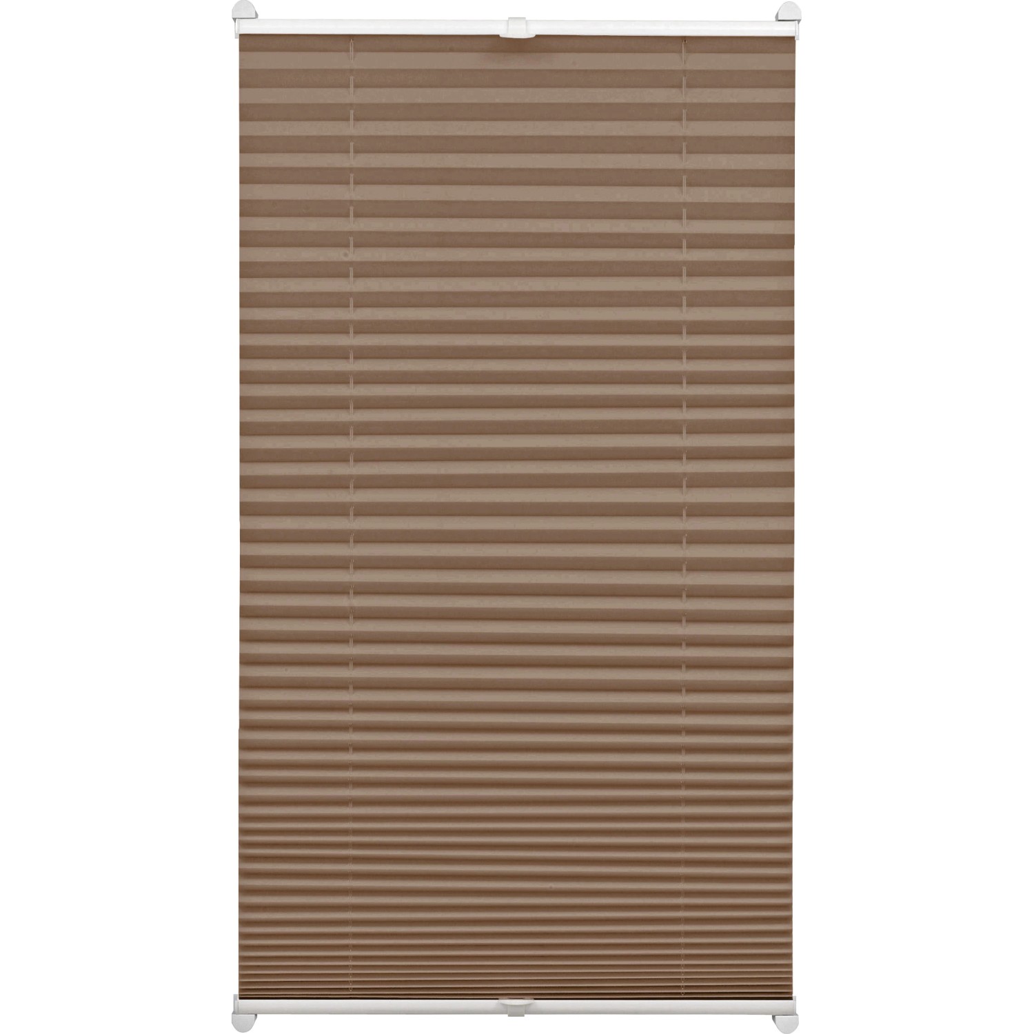 Gardinia EasyFix Plissee mit 2 Bedienschienen 60 cm x 130 cm Taupe günstig online kaufen