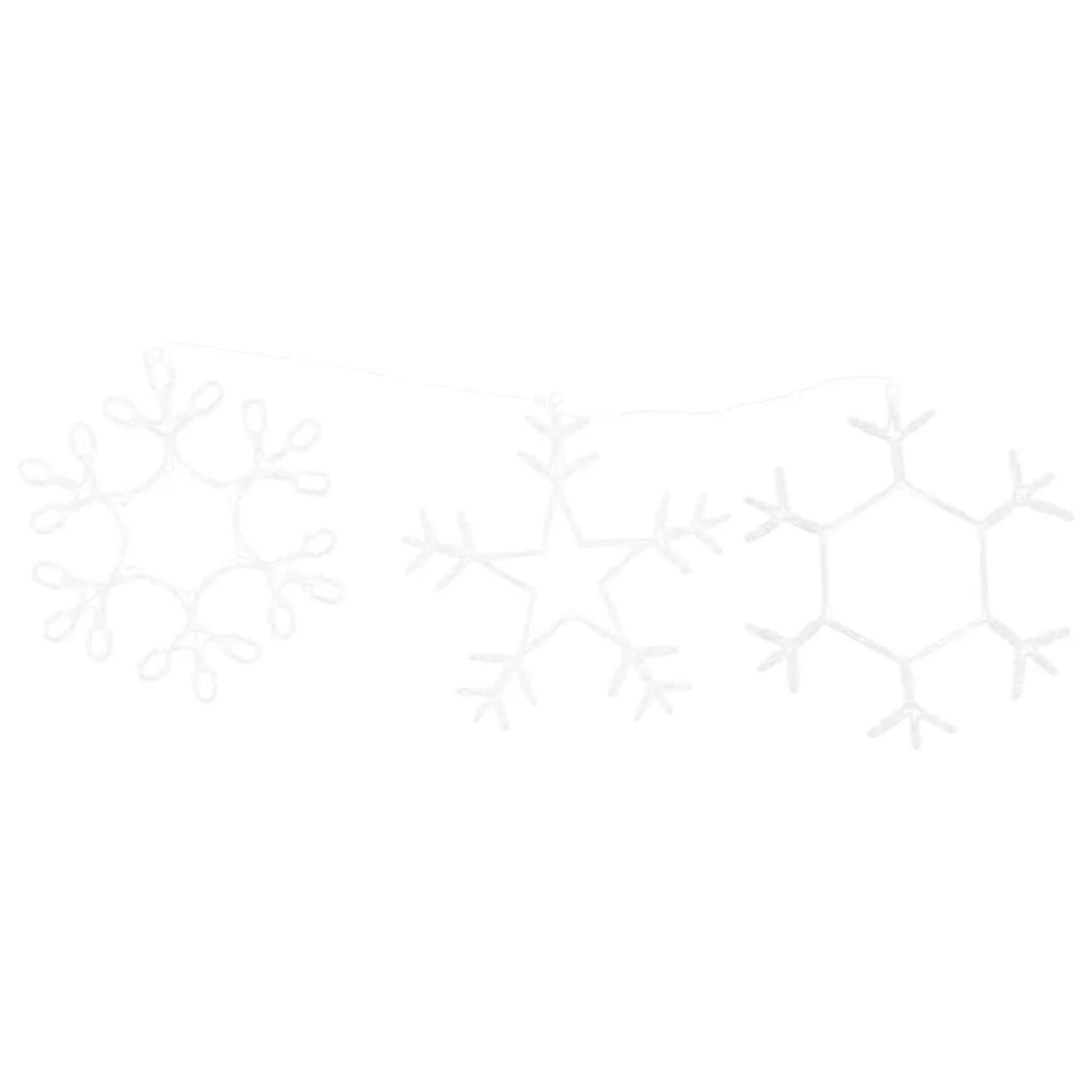 vidaXL Weihnachts-Schneeflocke mit 252 LEDs Warmweiß 45 x 38 cm PVC 42018955_5