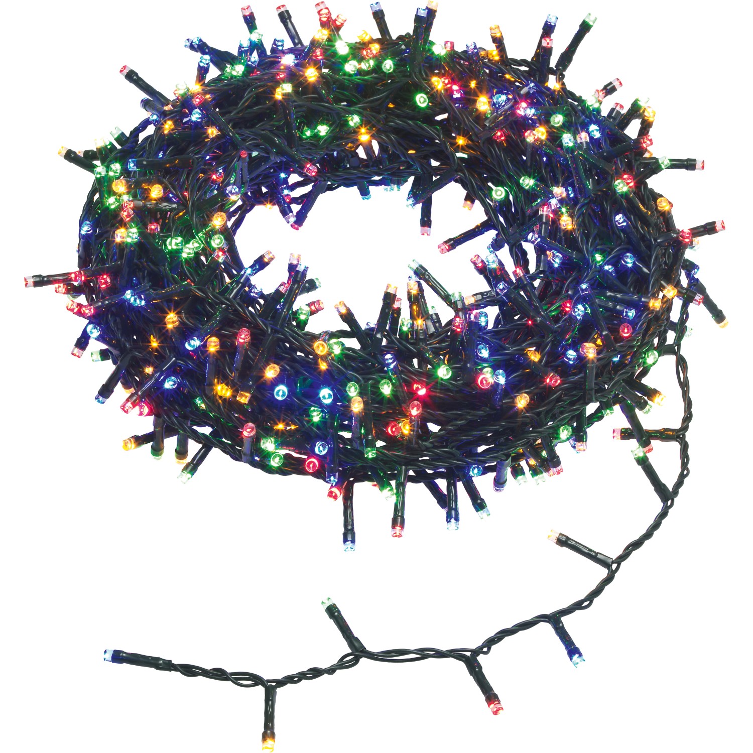 LED-Lichterkette Warmweiß Mehrfarbig 24 m