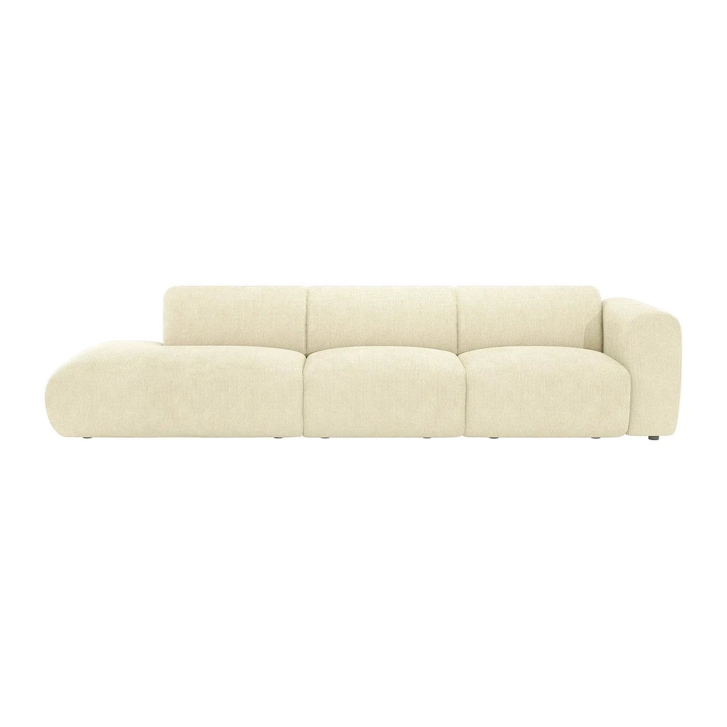 Vente-unique Sofa Ohne Schlafmöglichkeit Pogni Gebrochenes Weiß 310 cm