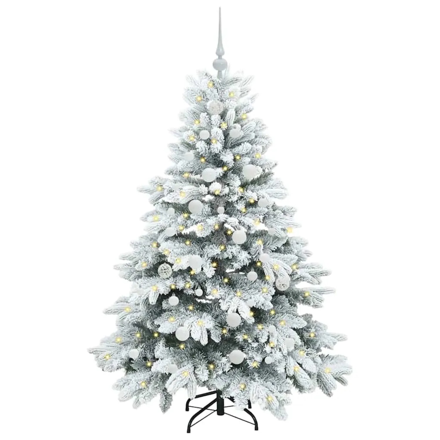 vidaXL Künstlicher Weihnachtsbaum mit 150 LEDs Grün 150 cm PE und PVC 3397604