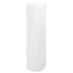 Weiße vidaXL Geotextil-Vliesrolle, 1x50 m, aus Polyesterfaser für Gartenhilfsmittel.