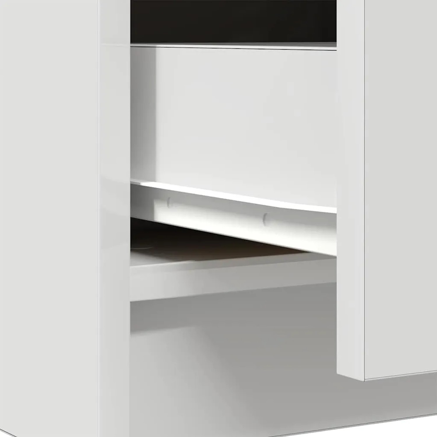 vidaXL Sideboard mit Schublade Weiß 71x35x65 cm Holzwerkstoff 861571_12