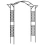 Schwarzer Costway Rosenbogen aus Metall, 170x39x210 cm, für Garten und Rankpflanzen.