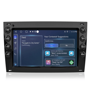 Junsun 7 Zoll Autoradio für Renault Megane 2 (2003-2009) mit Touchscreen und Smartphone Integration.