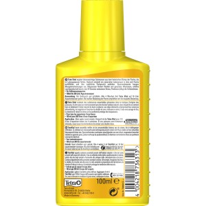 TetraVital Wasserpflegemittel 100ml für Aquarien, gelbe Flasche.