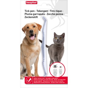 Beaphar Zeckenstift zur sicheren Zeckenentfernung bei Hunden und Katzen.