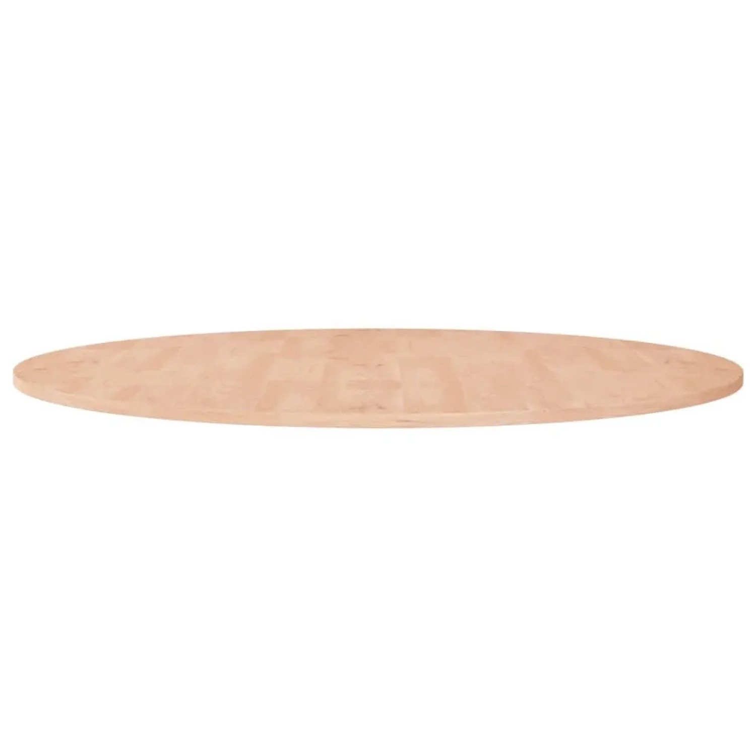 vidaXL Runde Tischplatte Ø90x1,5 cm Unbehandeltes Massivholz Eiche 342899