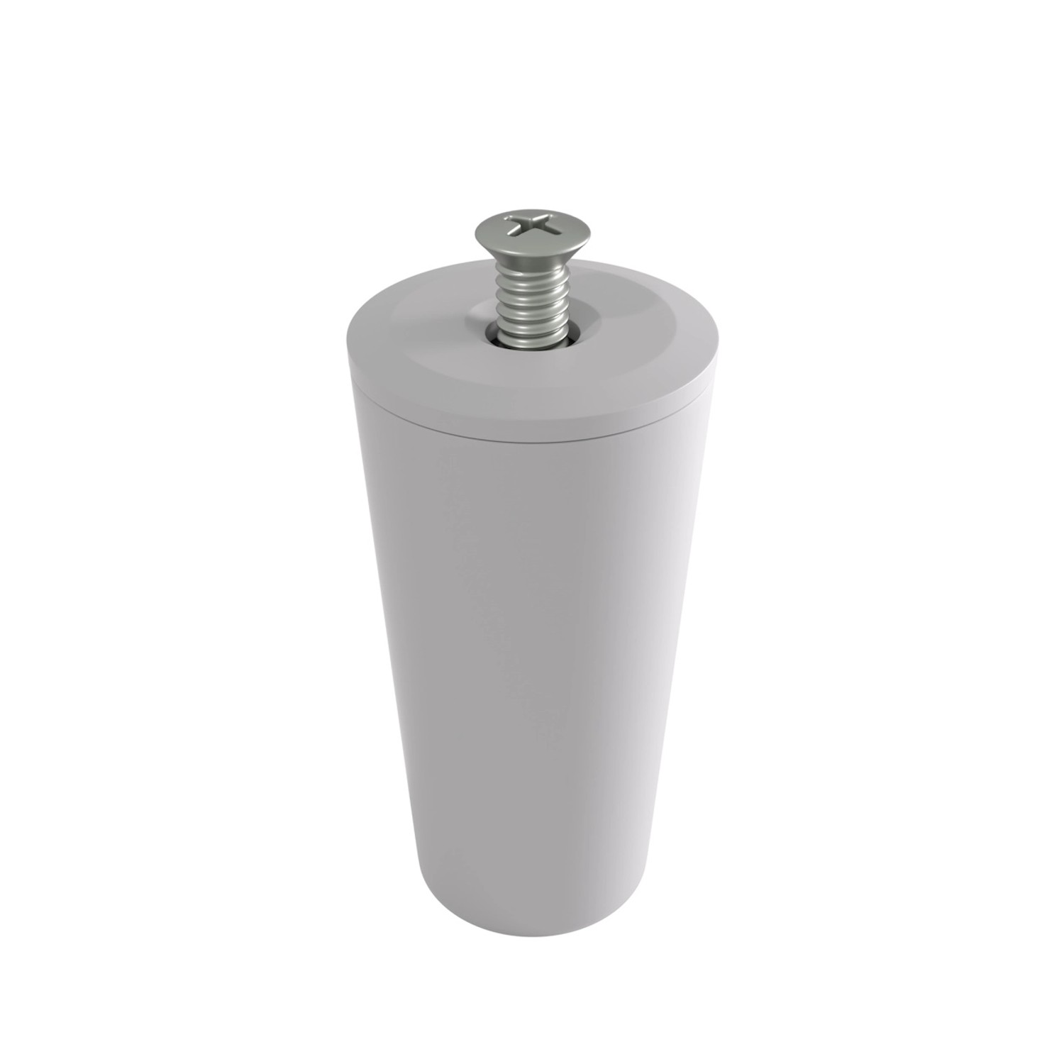 Bauheld Rollladenstopper 40mm Hellgrau Offen 8 Stück