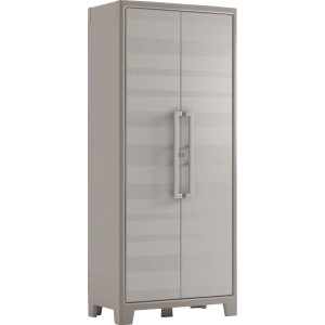 KIS Kunststoffschrank Gulliver, sandbeige, mit 4 Böden, 182 cm hoch. Regalsystem für Innenräume.
