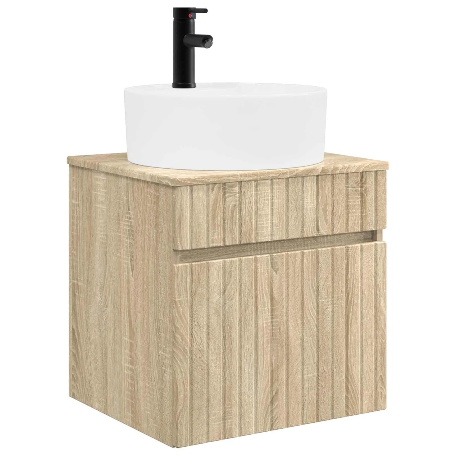 vidaXL Wandmontierte Waschbecken-Vanität Sonoma-Eiche 890594