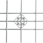 Feuerverzinktes, kürzbares Fenstergitter Salzburg, 1140x690 mm, aus Stahl.