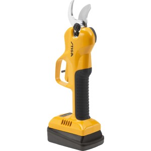 Stiga Akku-Astschere SC 100er mit Akku, gelb/schwarz, für präzise Schnitte im Garten.