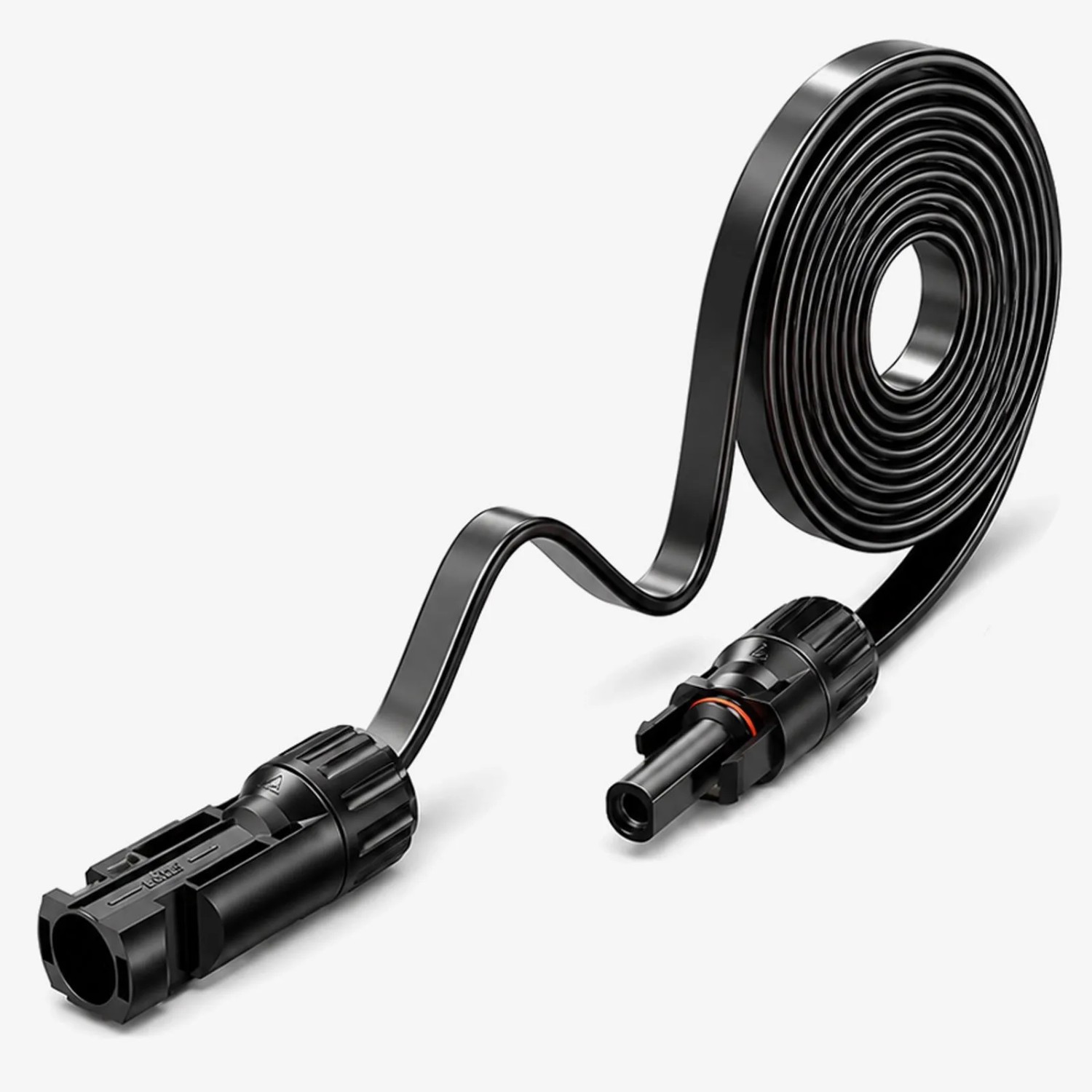 hb-digital 30cm PV Fensterdurchfuehrung 4mm2 1000V bis 30A Schwarz