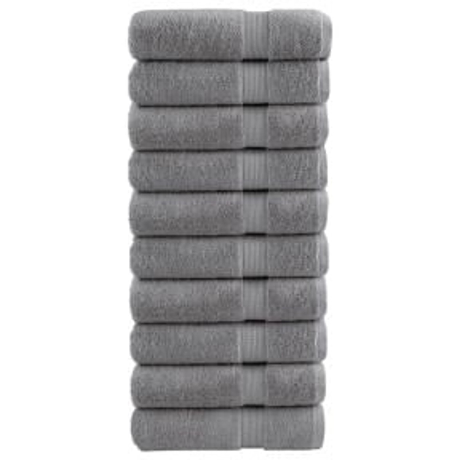 vidaXL Premium-Handtücher 10 Stk Grau 50x100cm 600 g/m2 100% Baumwolle günstig online kaufen