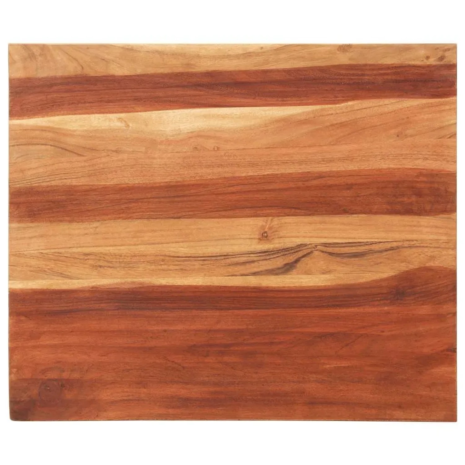 vidaXL Tischplatte Massivholz Akazie 25-27 mm 60x70 cm 285989