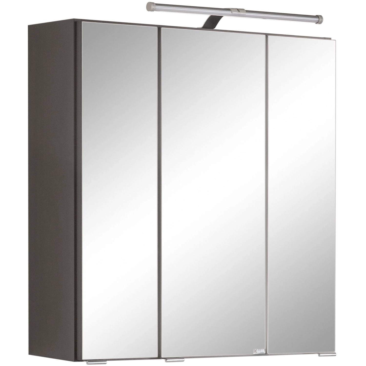 Held Spiegelschrank Molina Graphit 60 cm mit Softclose Türen