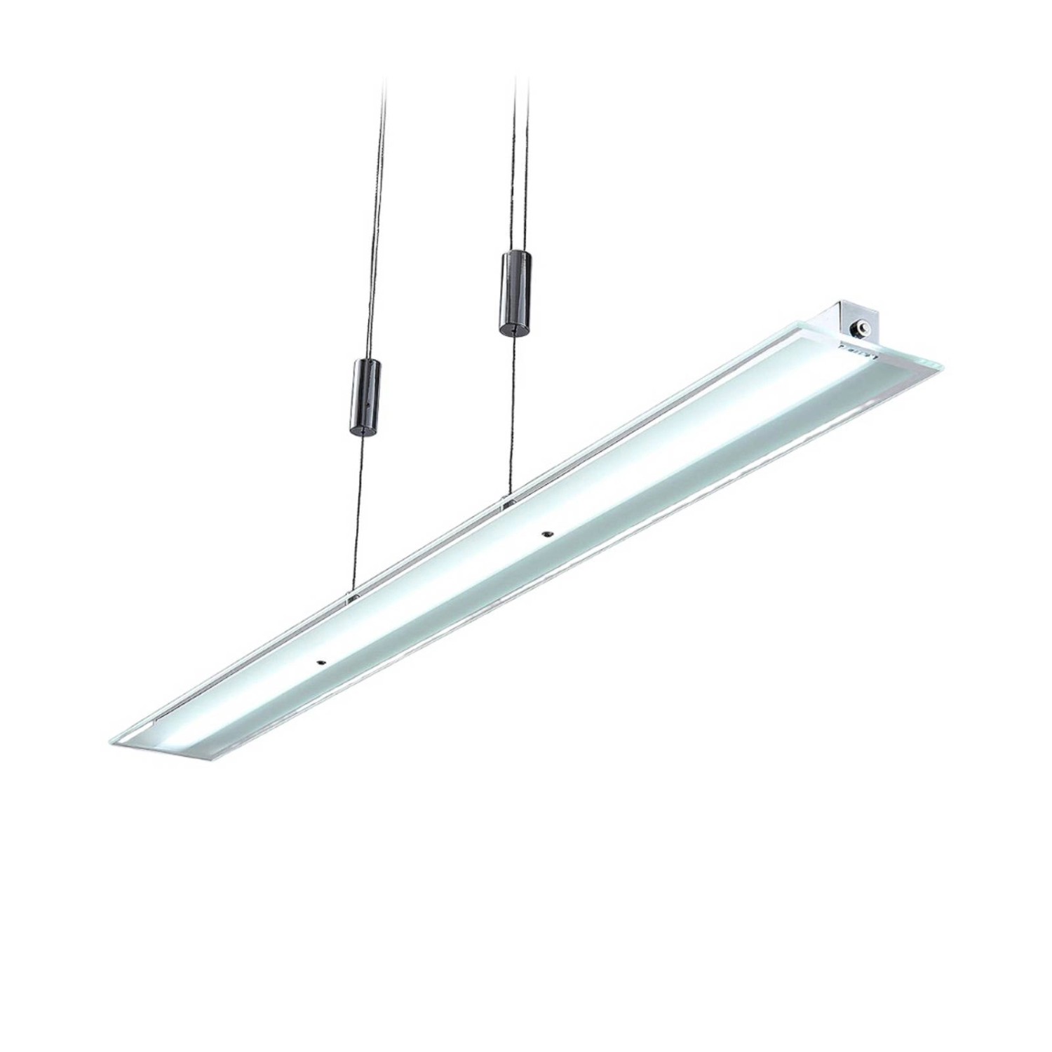 Lindby LED Sladja 9624021 Dimmbar Modern in Chrom aus Glas 1-flammig Wohnzi günstig online kaufen