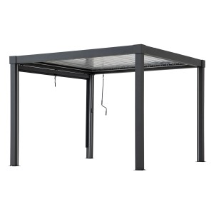 Sunjoy Rollo für Multi-Pergola Matterhorn 3m, zur flexiblen Beschattung der Terrassenüberdachung.