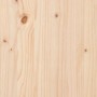 Detailaufnahme der Tischplatte des vidaXL Konsolentischs aus hellem, unbehandeltem Kiefernholz.