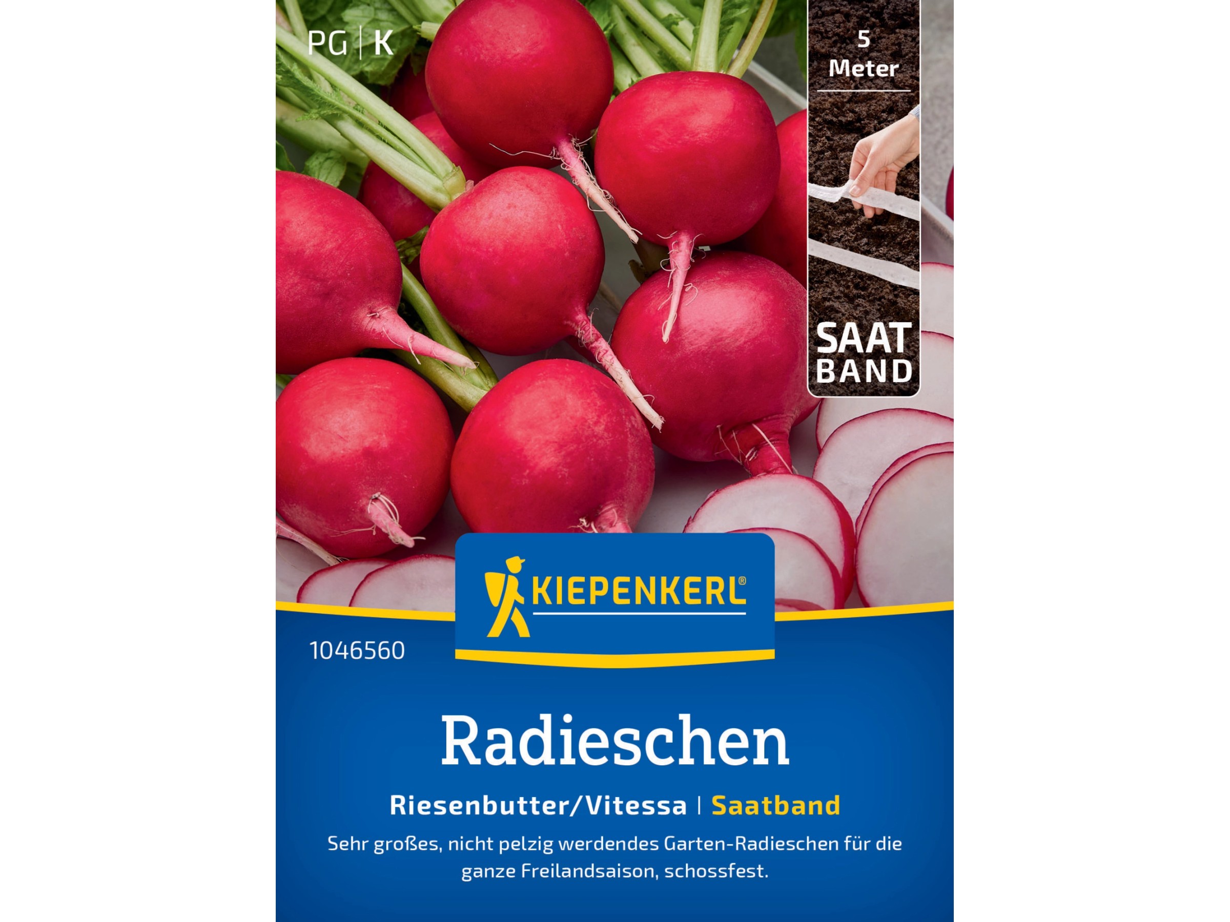 Kiepenkerl Radieschen-Samen 'Sora' – Schnellwachsend, Leuchtend Rot & Ideal Für Beet & Topf