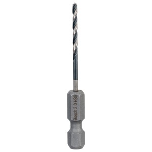 Bosch HSS-Spiralbohrer Impact Control, 2 mm, für Metallbohrarbeiten.