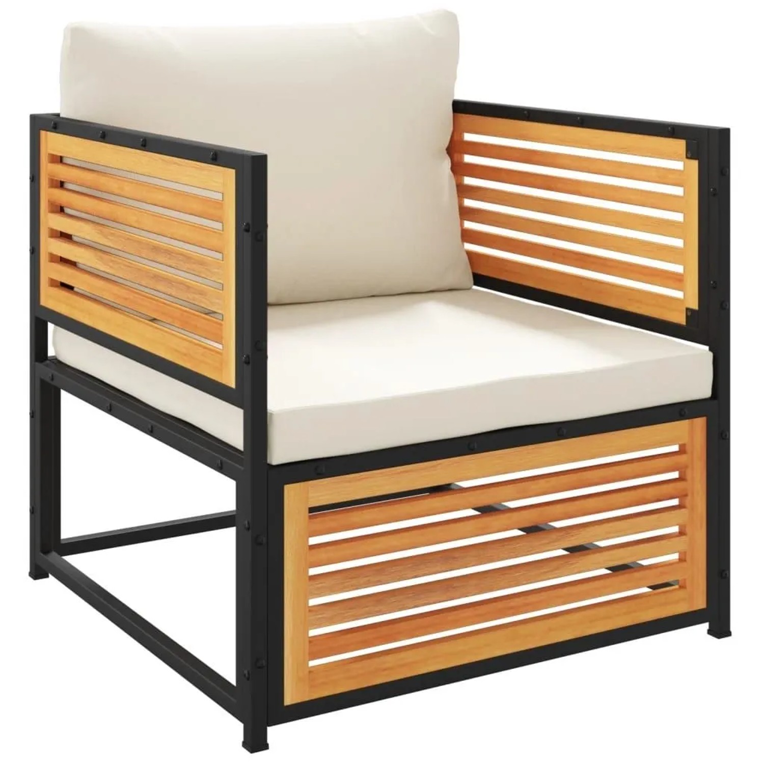 vidaXL Gartensessel mit Kissen Massivholz Akazie 367648 günstig online kaufen