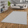 Grauer Snapstyle In- und Outdoor Teppich Cape Cod (200x300cm) mit geometrischem Muster in Wohnraum.