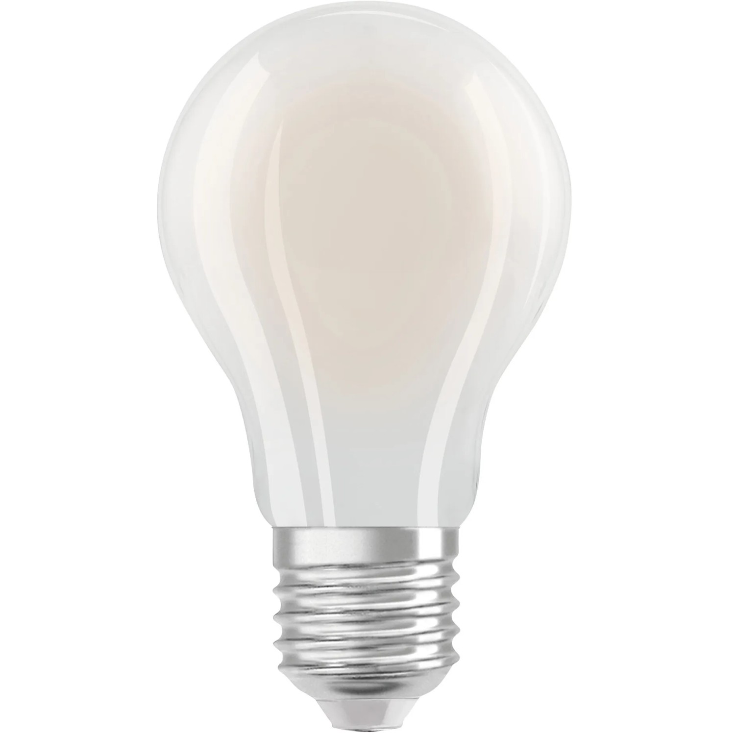 Osram LED-Leuchtmittel E27, 3,8W, Glühlampenform, matt, kaltweiß.