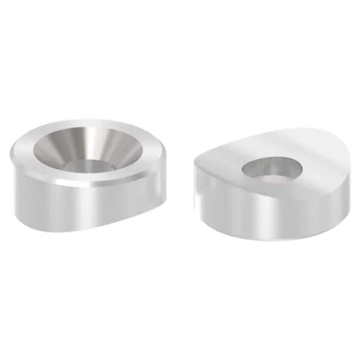 FeNau Ausgleichsstück Edelstahl V2A Für Rohr Ø 42,4 mm Ø 18 mm Bohrung Ø 7 mm Gesenkt