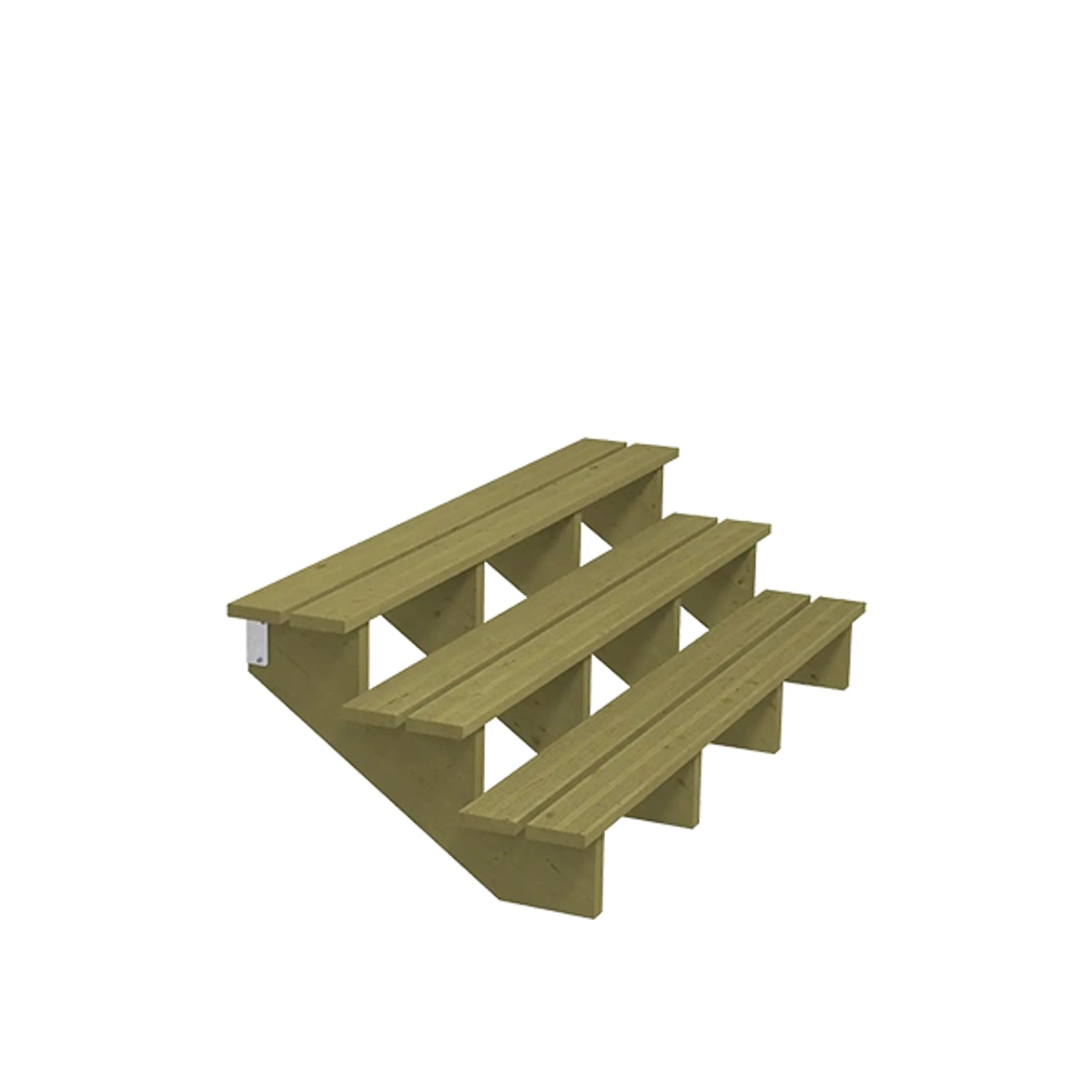 Plus A/S  Terrassentreppe 3 Stufen 75x51x180 cm Druckimprägniert NTR Kl A günstig online kaufen