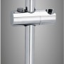 Tesa Spaa Duschstange, 70,5 cm, verchromt, zur Wandmontage ohne Bohren.